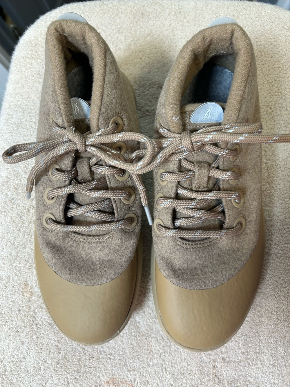 ALLBIRDS Wool Runner-up Mizzle Plus water repellent mid top sneakers size 8 EUC
